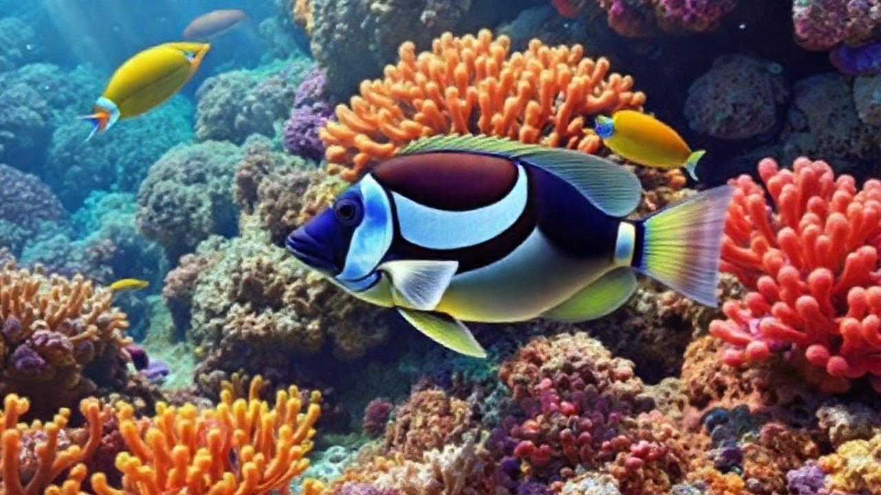 Un arrecife vibrante ilustra una relación simbiótica