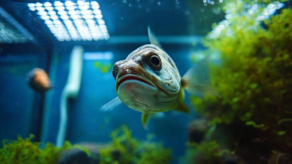 El acuario está estresado y alterado