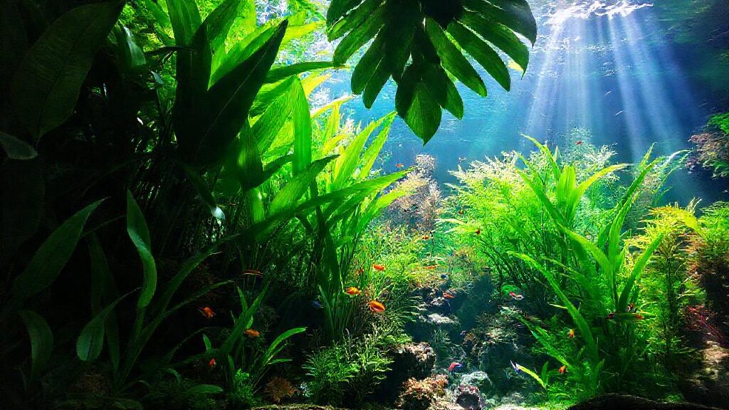 Un acuario subtropical es vibrante y relajante