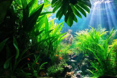 Un acuario subtropical es vibrante y relajante