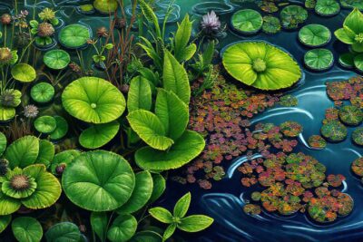 Plantas acuáticas muestran enfermedades y color