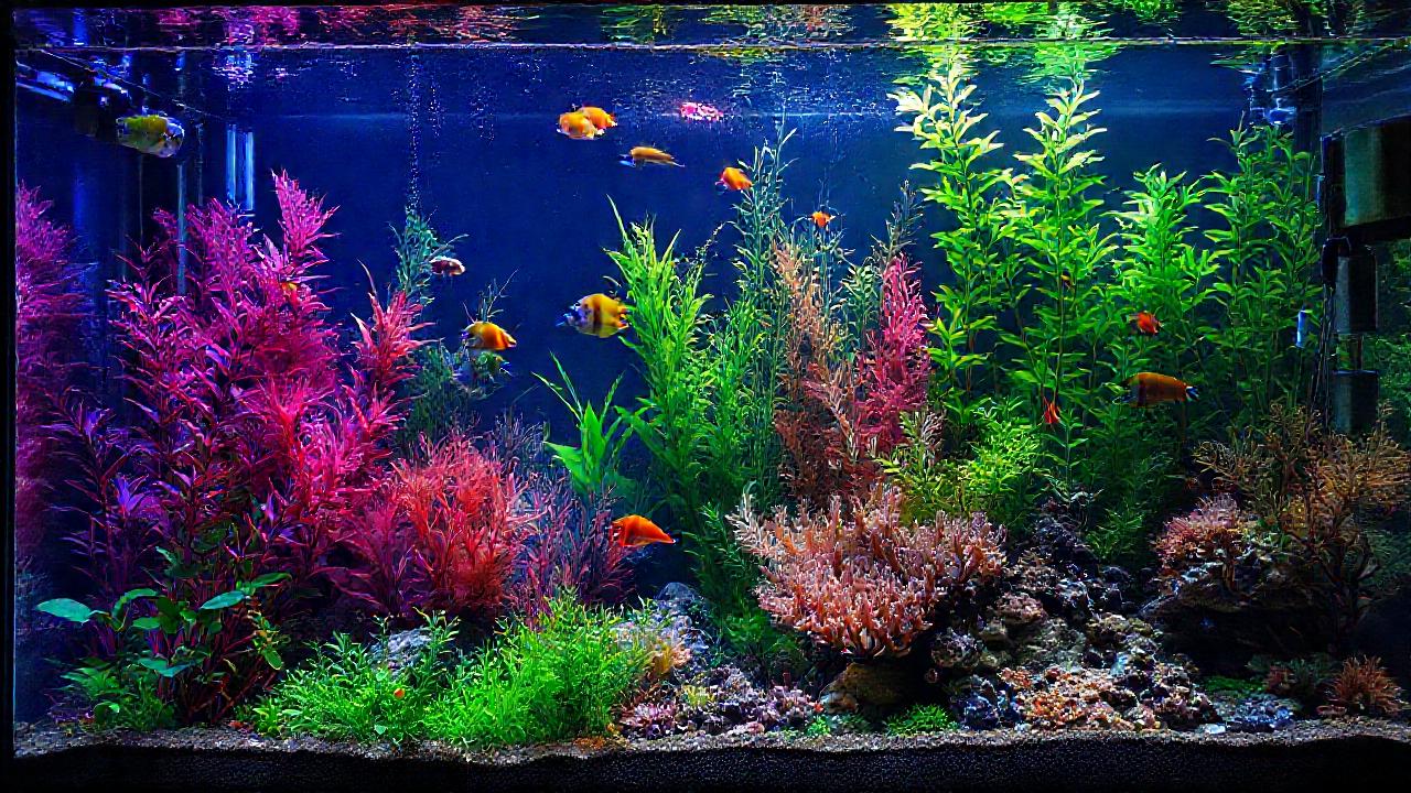 Fotografía profesional de acuario vibrante y hermoso