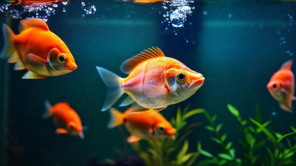 Un acuario sumergido revela vida vibrante