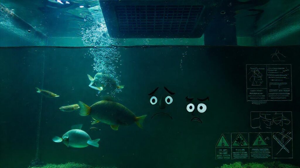 El acuario oscuro amenaza la vida