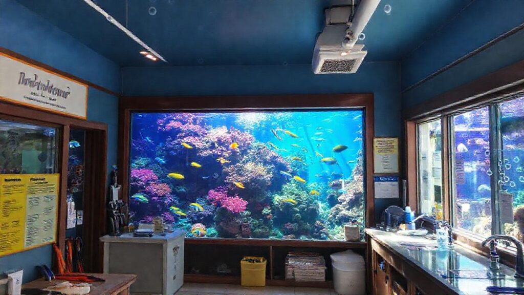 Una tienda de acuario ofrece vida vibrante