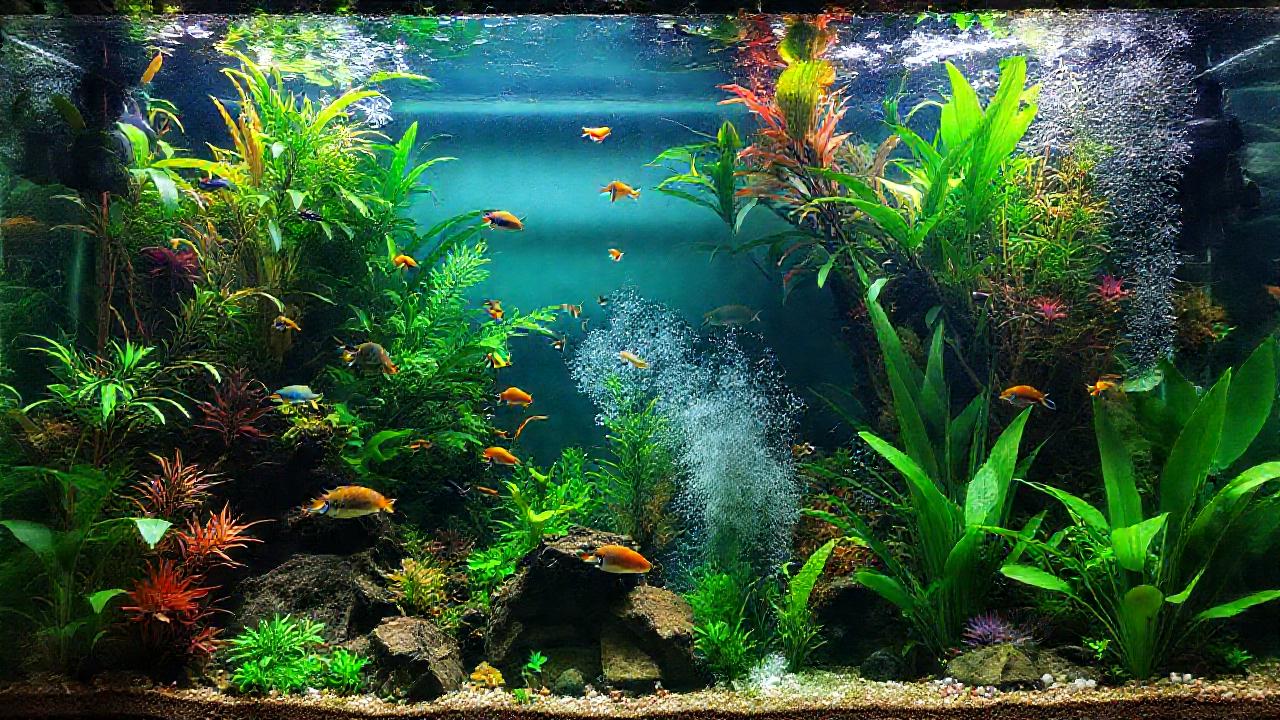 Un acuario tropical es un oasis sereno