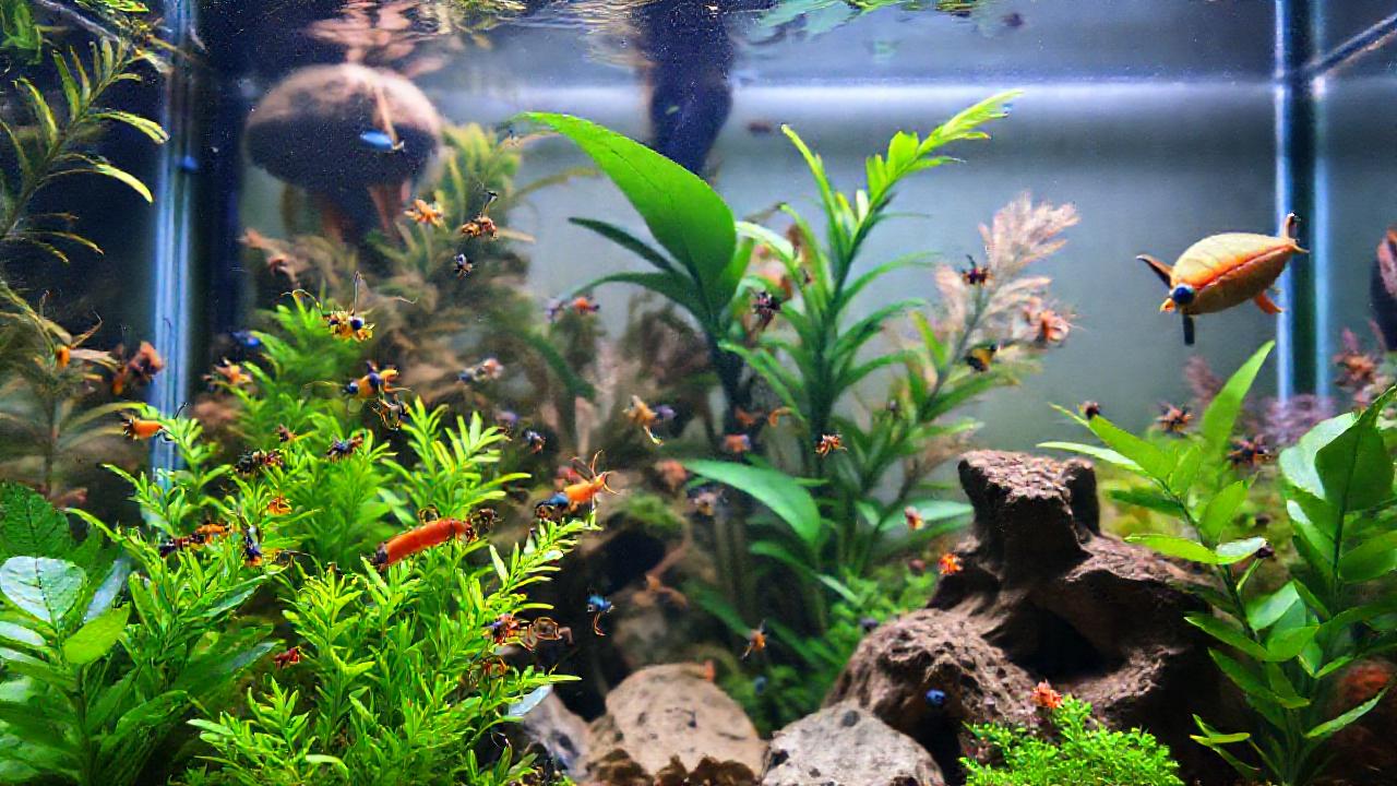 Un acuario tropical es vibrante y sereno