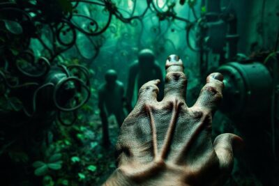 Un ambiente médico y surrealista de decadencia