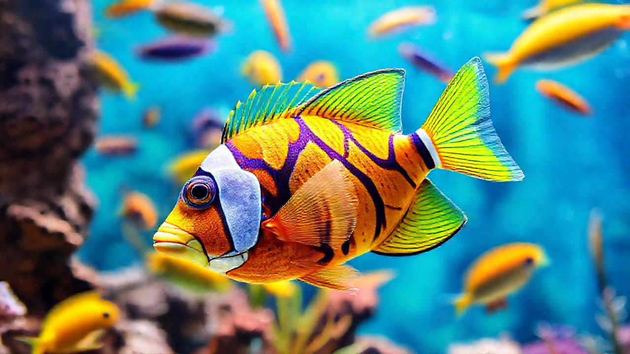 Un acuario educativo muestra peces tropicales