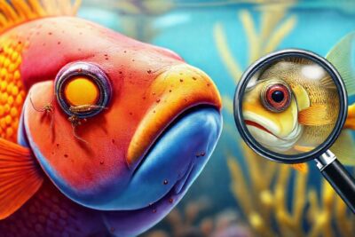 Un acuario tropical muestra parásitos preocupantes