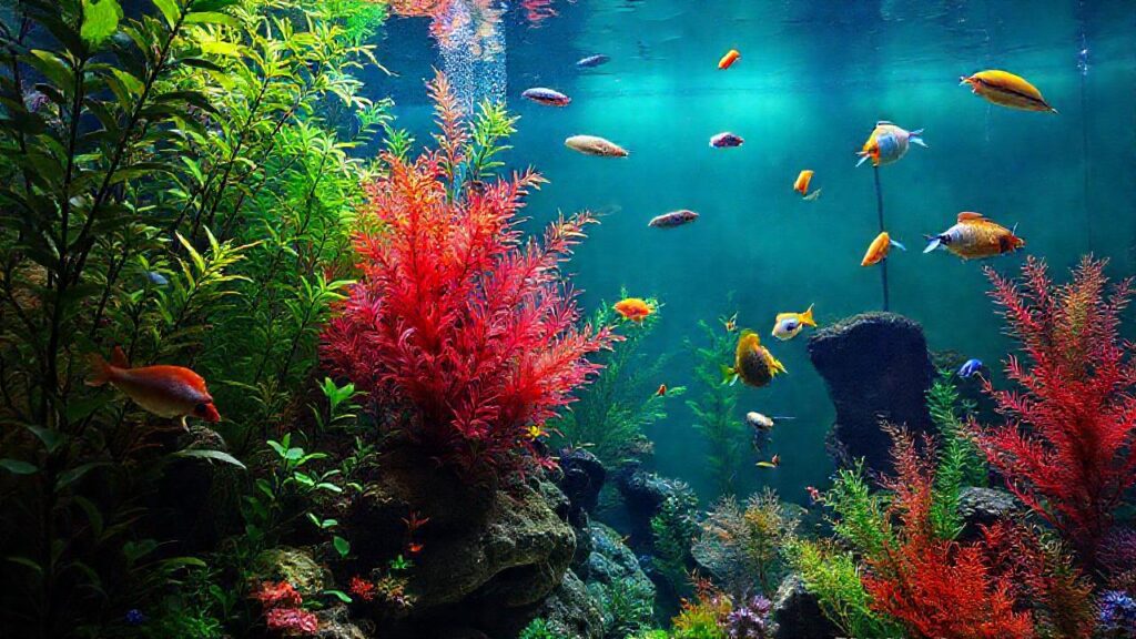 Un acuario vibrante y detallado