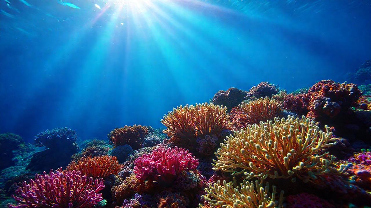 Arrecife de coral: color, luz, ciencia