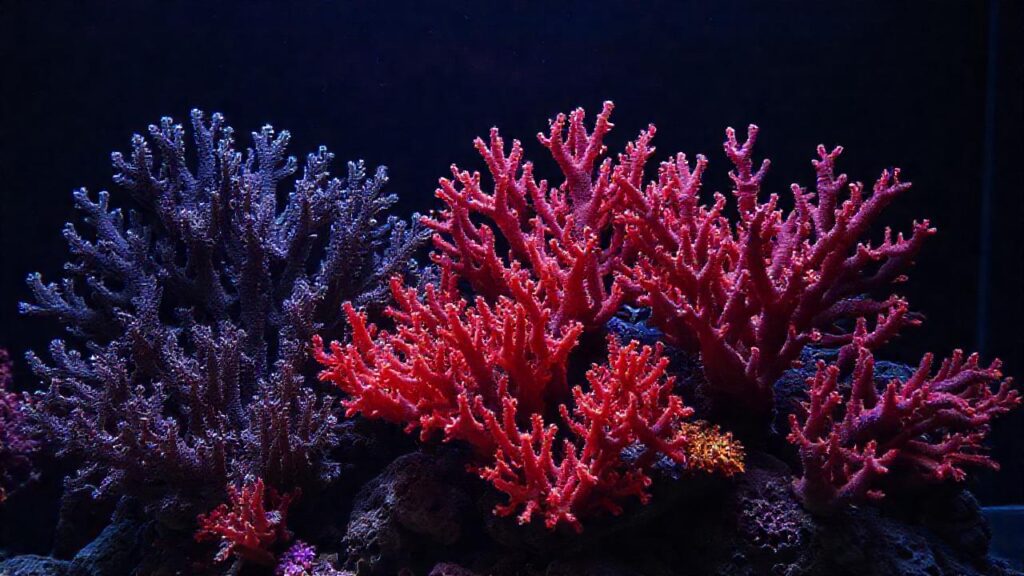 Coral negro exhibe colores vibrantes y detalle