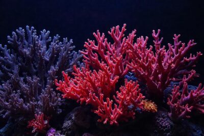 Coral negro exhibe colores vibrantes y detalle