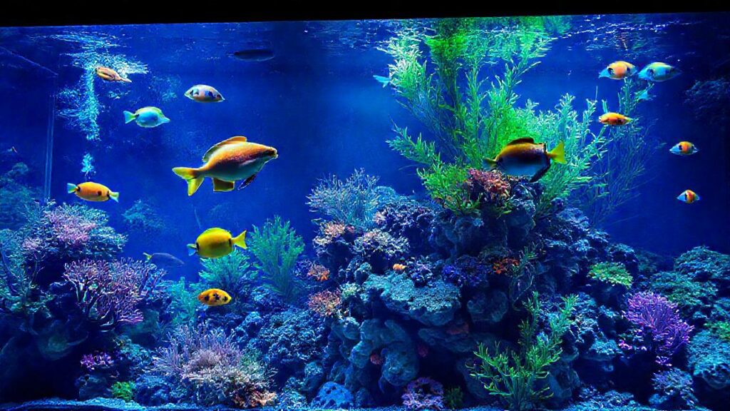 Un acuario hermoso y sereno