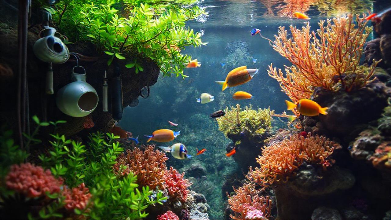 Un acuario vibrante y lleno de vida