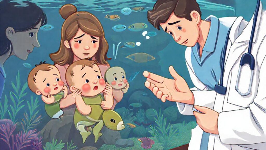 Los bebés de acuario necesitan cuidado experto