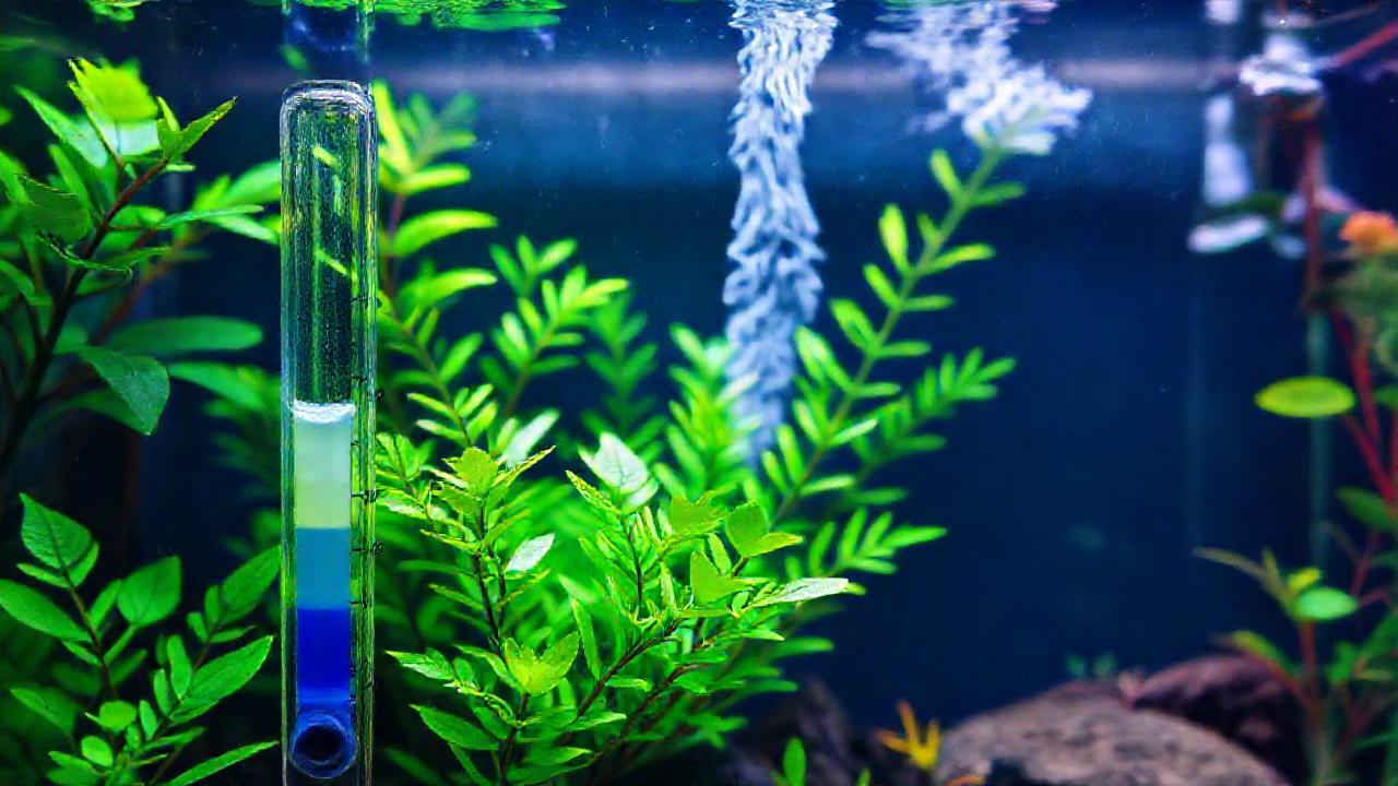 Un acuario muestra un ecosistema saludable