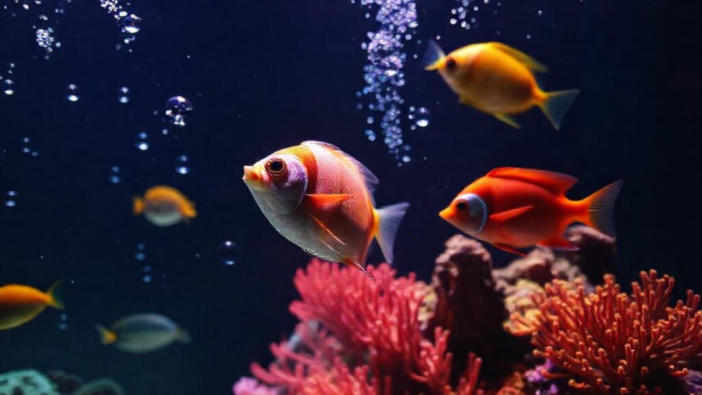 Un acuario vibrante y sereno brilla