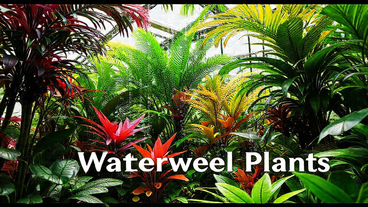 Jardín tropical artificial, exuberante y realista