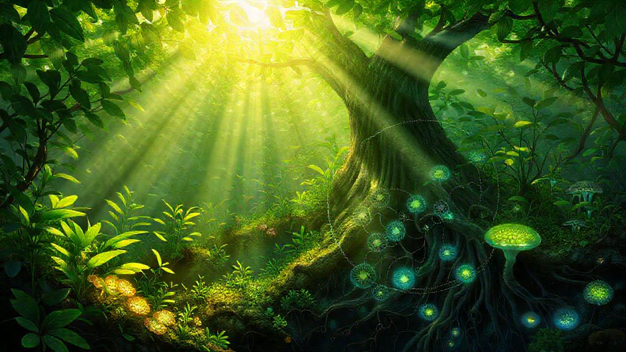 Un ecosistema subterráneo, brillante y detallado