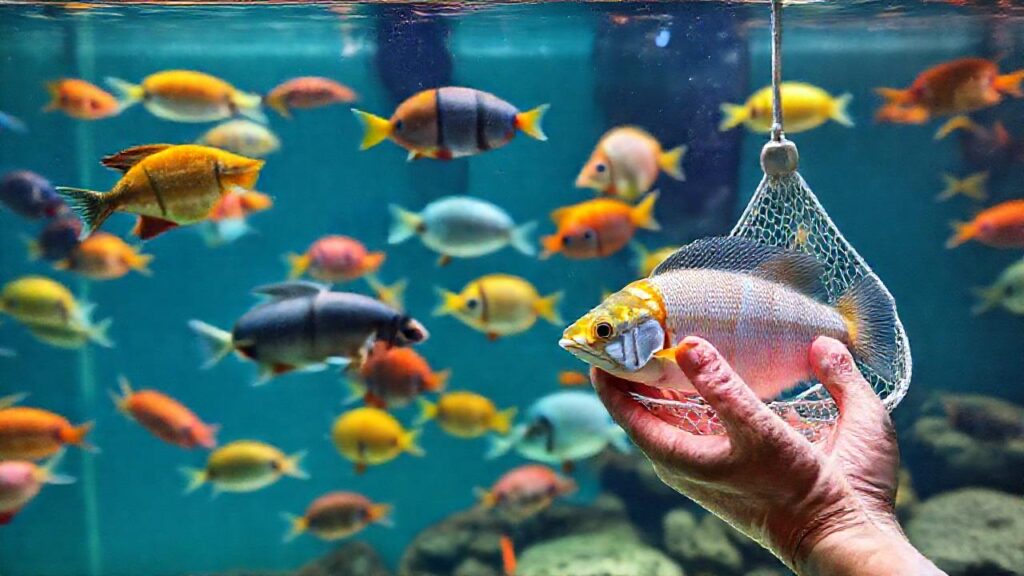 Un acuario educativo muestra peces coloridos