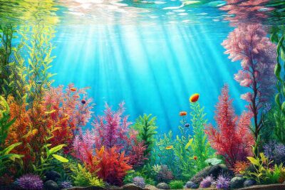 Un acuario sumergido