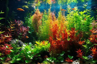 Un acuario exuberante y saludable brilla