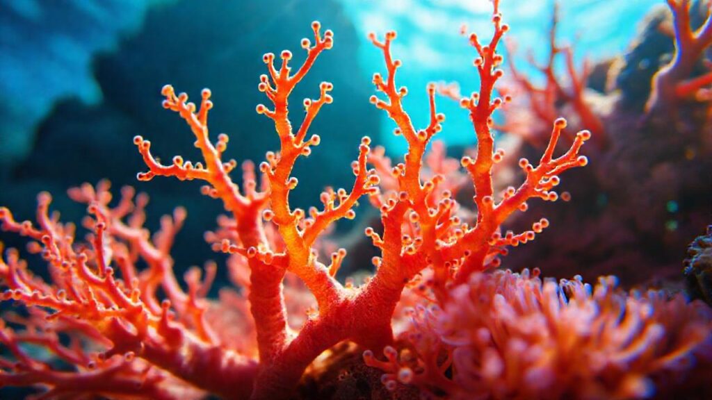 Arrecife de coral vibrante y detallado