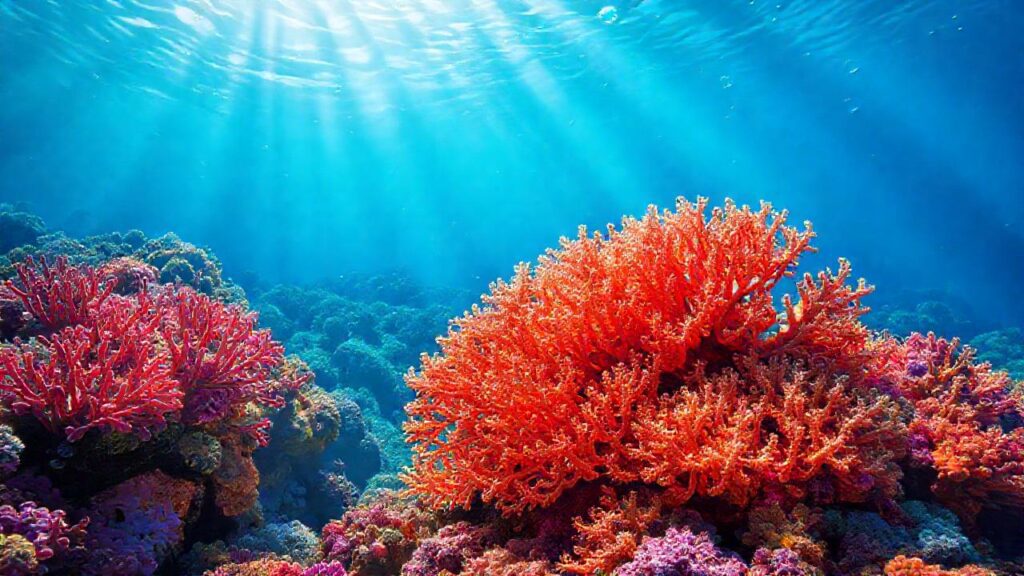 Arrecife de coral: estudio visual detallado