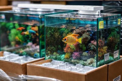 Cajas de acuario marino