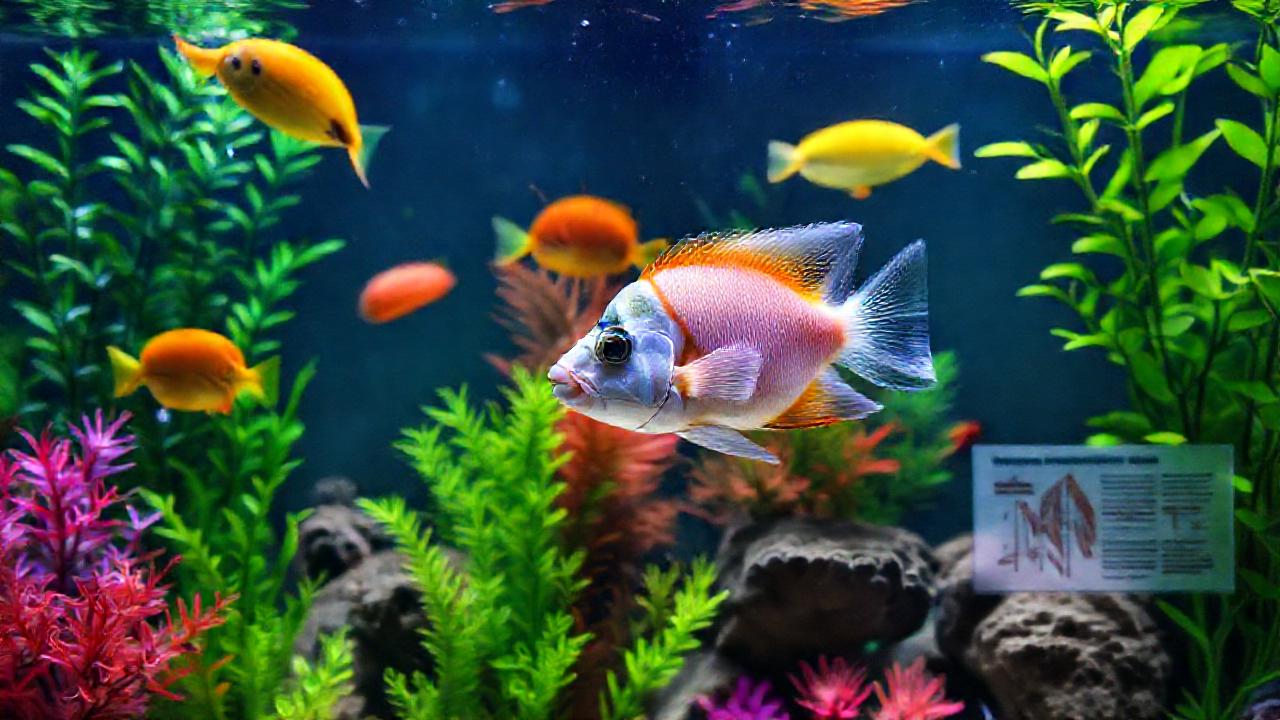 Un acuario tropical vibrante y saludable
