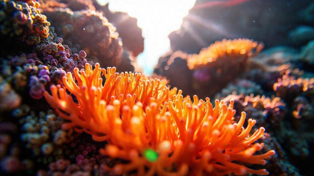 Arrecife de coral: belleza submarina detallada