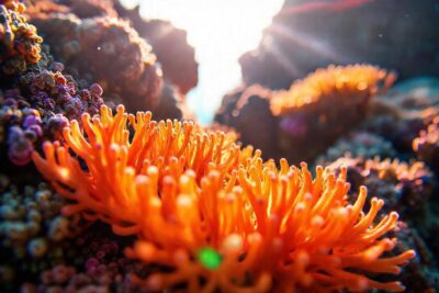 Arrecife de coral: belleza submarina detallada