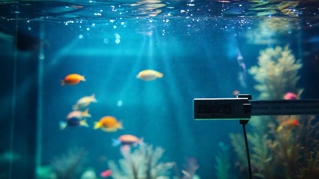 Un acuario sumergido irradia colores vibrantes