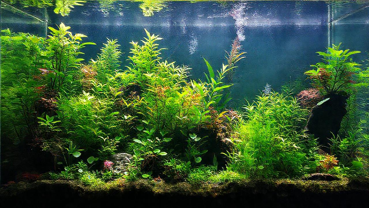 Un acuario natural, tranquilo y verde