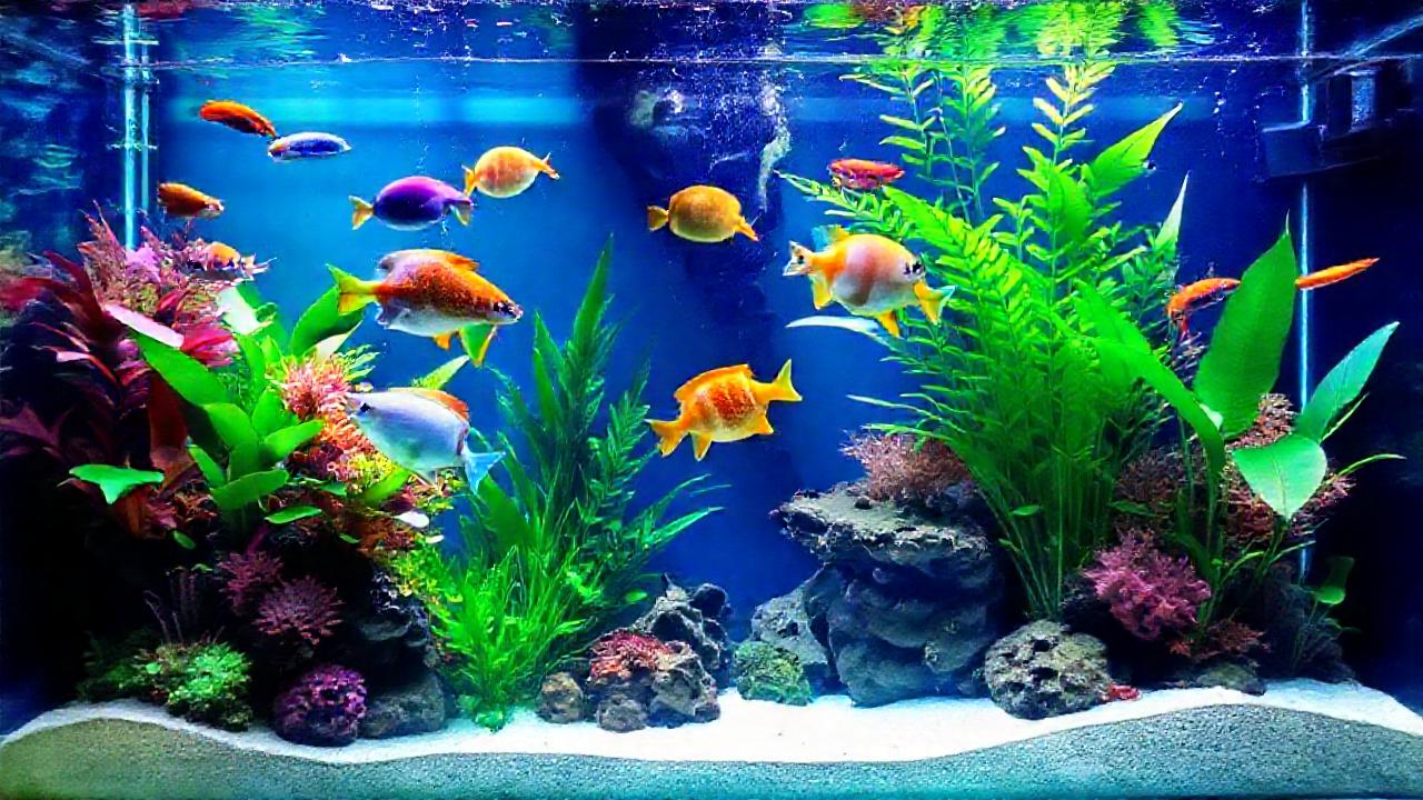 Un acuario tropical es un oasis vibrante