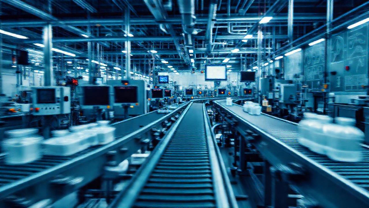 Entorno industrial controlado, tecnológico y analítico