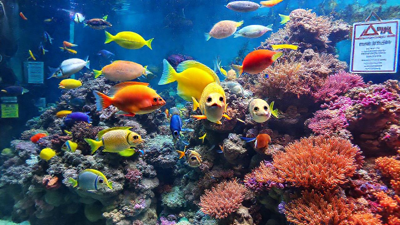Un acuario tropical necesita atención urgente